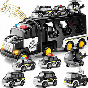 Kids 7 in 1 Police Truck Toys with Lights‎ and Sound